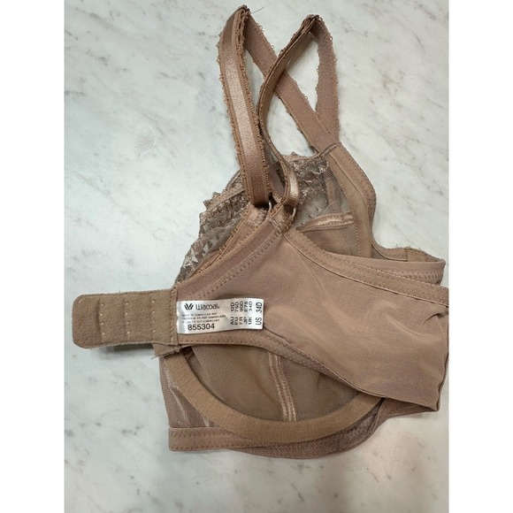 Wacoal Evocative Edge Underwire Bra‎ Sheer Lace Color Roebuck 34D Full Figure - Picture 4 of 4
